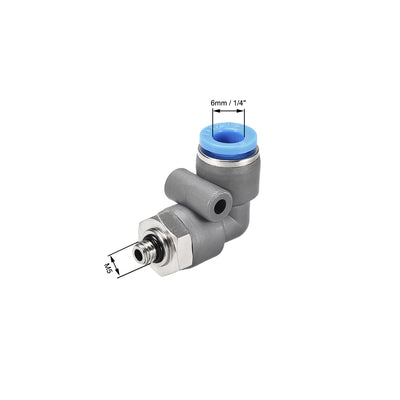 Harfington Elbow Push to Connect Air Fitting Male Thread