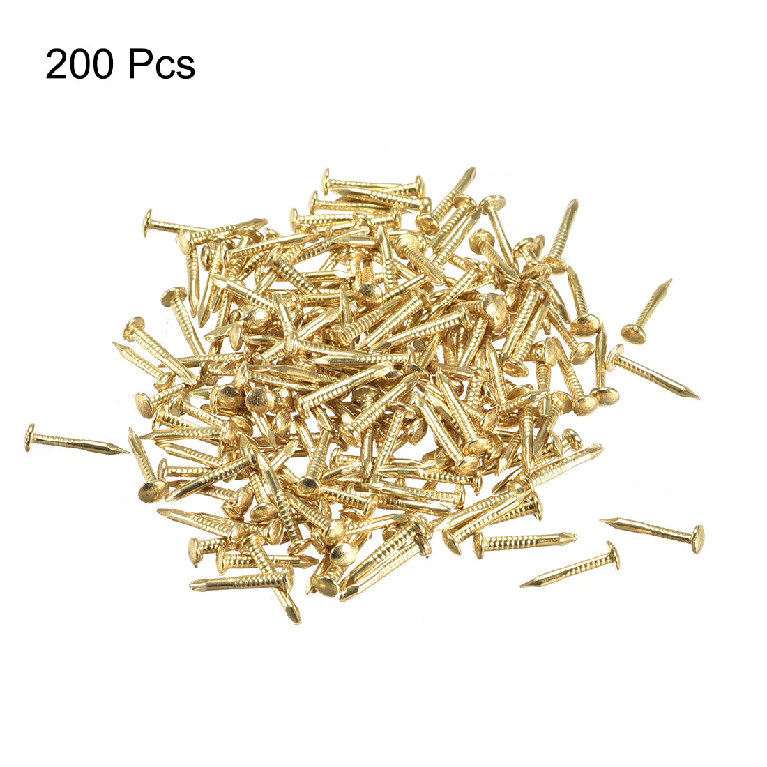 uxcell Uxcell Small Tiny Nails 1.2X10mm for DIY Decorative Wooden Boxes 200pcs