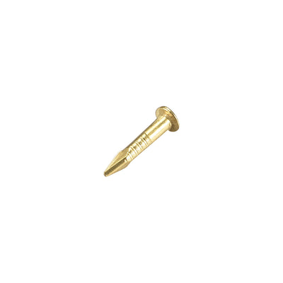 Harfington Uxcell Tiny Brass Nails 1.2mmX8mm for DIY Decorative Wooden Boxes 100pcs