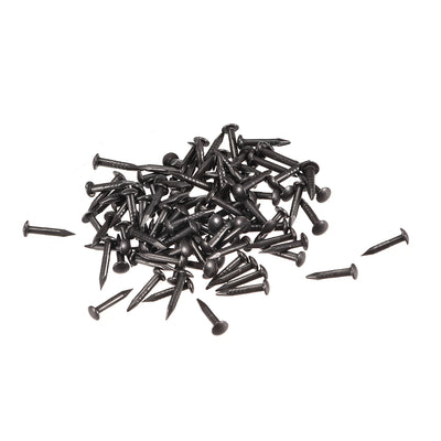 Harfington Uxcell Tiny Nails 1.2mmX8mm for DIY Decorative Pictures Wooden Boxes Household Accessories Black 100pcs