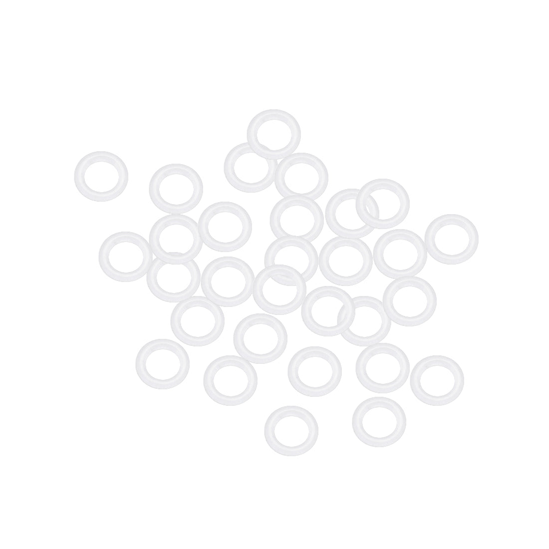 uxcell Uxcell Silicone O-Rings 7.5mm OD, 4.5mm Inner Diameter, 1.5mm Width, Seal Gasket White 30Pcs