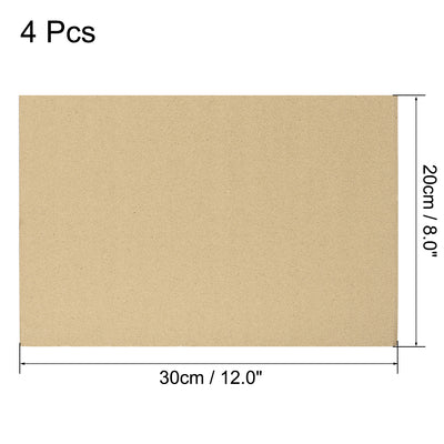 Harfington Uxcell Corrugated Cardboard Filler Insert Sheet Pads 3-Layer 3mm x 8 x 12-Inch 4pcs