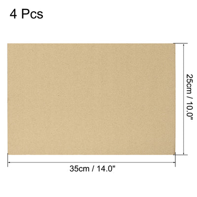 Harfington Uxcell Corrugated Cardboard Filler Insert Sheet Pads 3-Layer 3mm x 10 x 14-Inch 4pcs