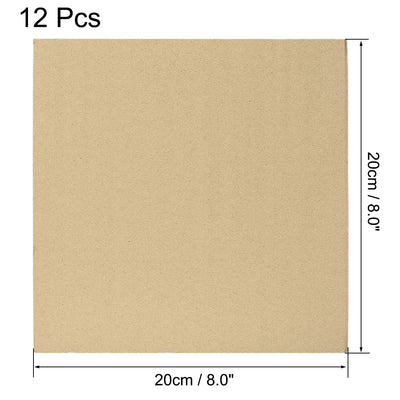 Harfington Uxcell Corrugated Cardboard Filler Insert Sheet Pads 5-Layer 5mm x 8 x 8-Inch 12pcs