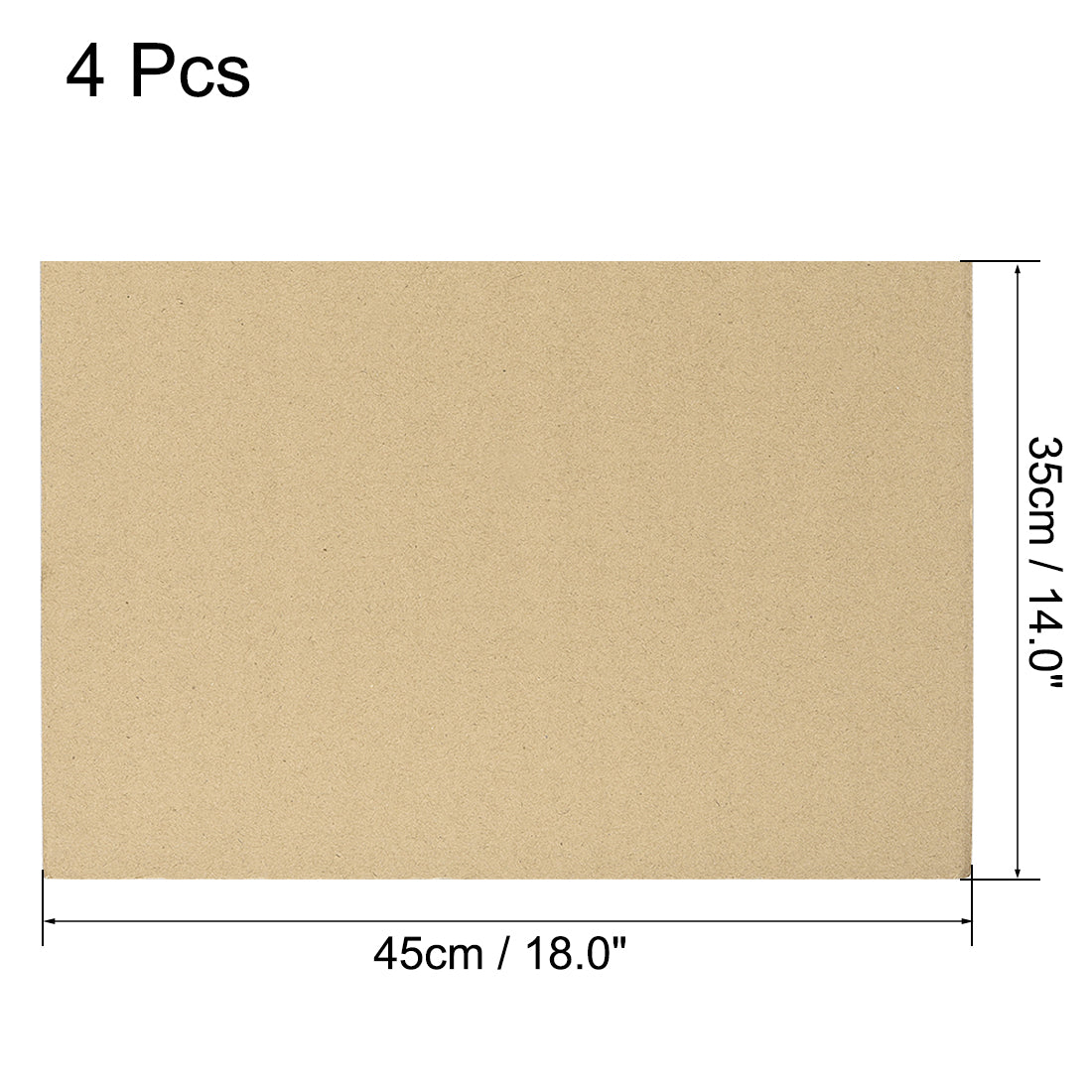 uxcell Uxcell Corrugated Cardboard Filler Insert Sheet Pads 5-Layer 5mm x 14 x 18-Inch 4pcs