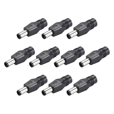 Harfington Uxcell 10pcs DC Power Converter 7.4mm x 5.0mm Male to 5.5mm x 2.1mm Female  Connector