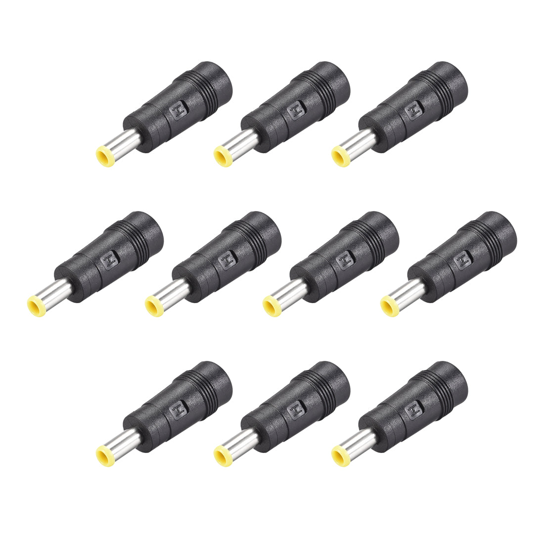 uxcell Uxcell 10Pcs DC Power Converter 5.5mm x 3.0mm Male to 5.5mm x 2.1mm Female Connector