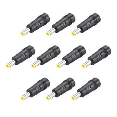 Harfington Uxcell 10Pcs DC Power Converter 5.5mm x 3.0mm Male to 5.5mm x 2.1mm Female Connector