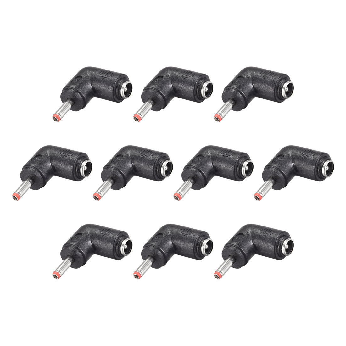 uxcell Uxcell 10pcs DC Power Connector Right Angle 5.5mm x 2.1mm Female to 3.5mm x 1.35mm