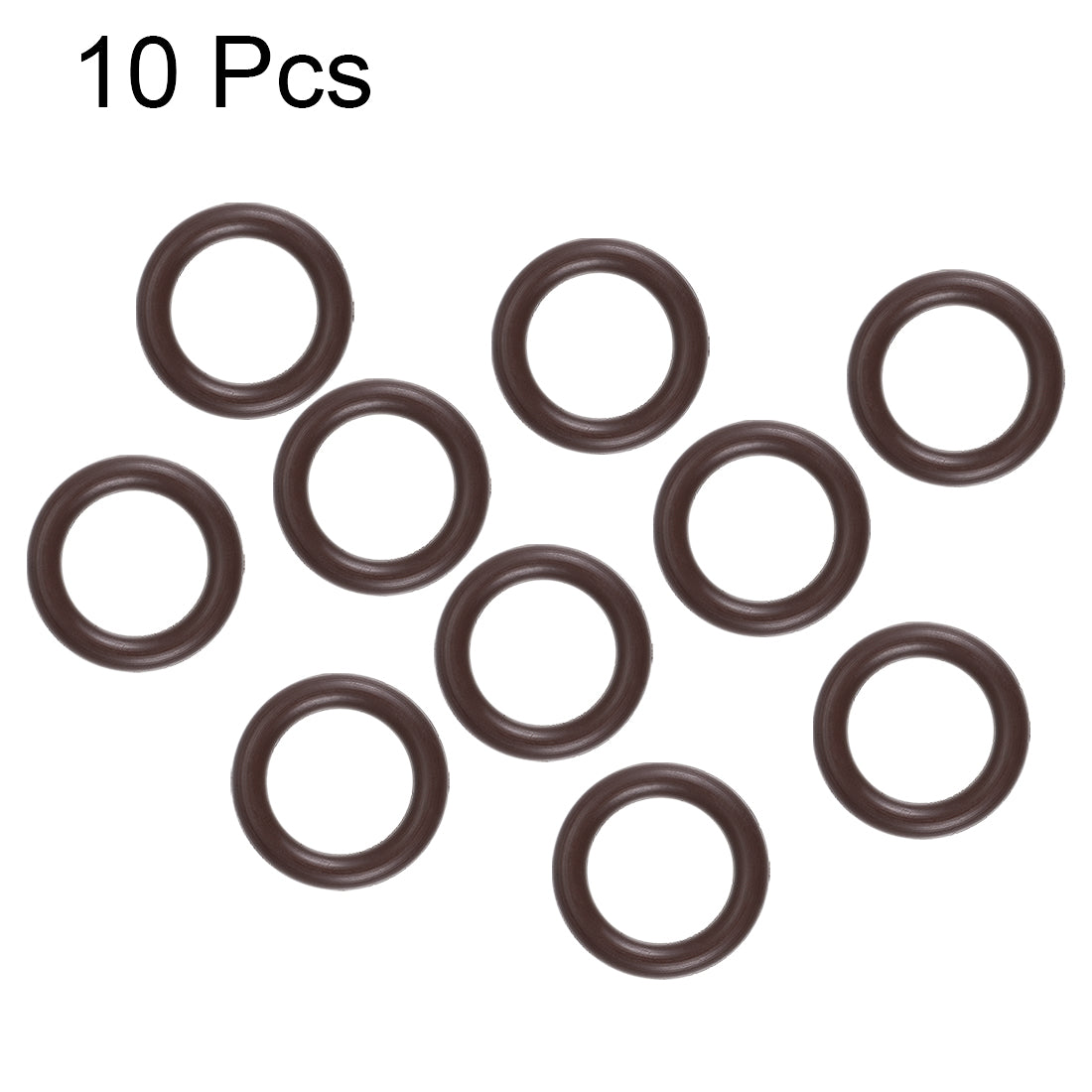 uxcell Uxcell Fluorine Rubber O-Rings 19mm OD 13mm ID 3mm Width, Metric FKM Sealing Gasket, Pack of 10