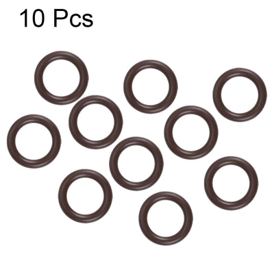 Harfington Uxcell Fluorine Rubber O-Rings 19mm OD 13mm ID 3mm Width, Metric FKM Sealing Gasket, Pack of 10