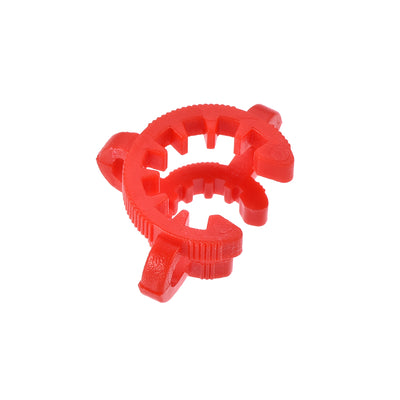 Harfington Uxcell Lab Joint Clip Plastic Clamp Mounting Clips for 10/18 or 10/30 Glass Taper Joints Laboratory Connector Red 20Pcs