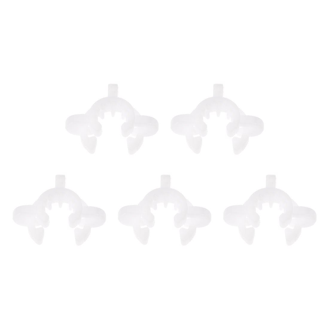 uxcell Uxcell Lab Joint Clip Plastic Clamp Mounting Clips for 10/18 or 10/30 Glass Taper Joints Laboratory Connector White 5Pcs