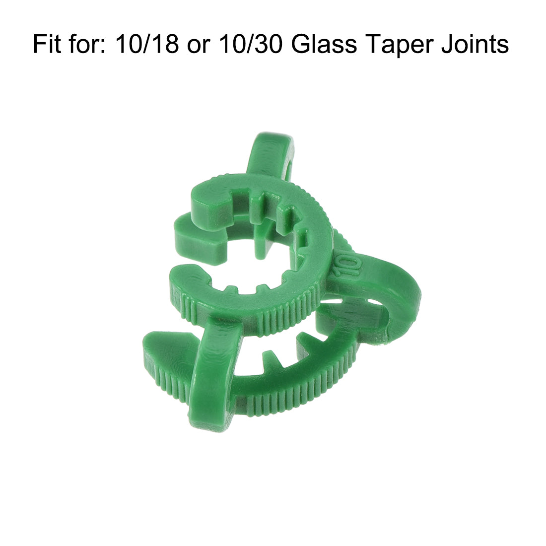 uxcell Uxcell Lab Joint Clip Plastic Clamp Mounting Clips for 10/18 or 10/30 Glass Taper Joints Laboratory Connector Green 5Pcs