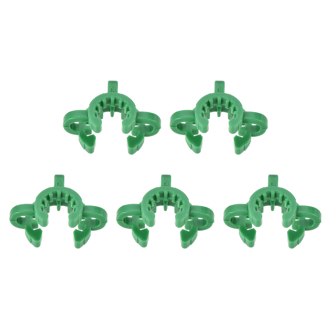 uxcell Uxcell Lab Joint Clip Plastic Clamp Mounting Clips for 10/18 or 10/30 Glass Taper Joints Laboratory Connector Green 5Pcs