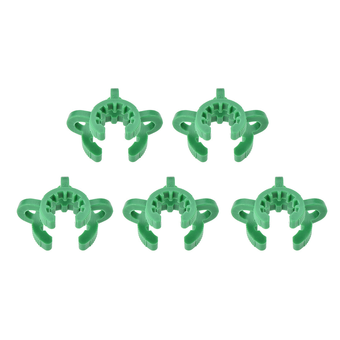 uxcell Uxcell Lab Joint Clip Plastic Clamp Mounting Clips for 12/18 or 12/30 Glass Taper Joints Laboratory Connector Green 5Pcs