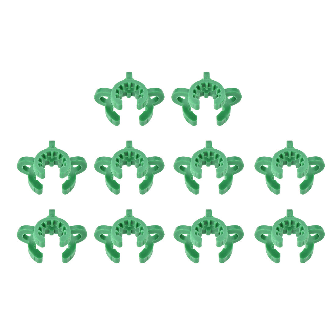 uxcell Uxcell Lab Joint Clip Plastic Clamp Mounting Clips for 12/18 or 12/30 Glass Taper Joints Laboratory Connector Green 10Pcs