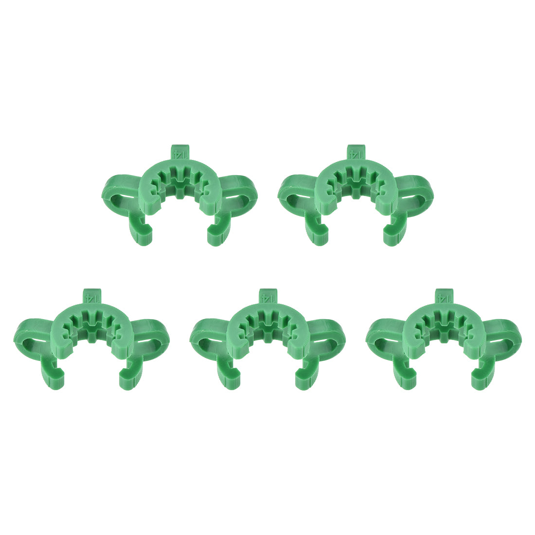 uxcell Uxcell Lab Joint Clip Plastic Clamp Mounting Clips for 14/20 or 14/35 Glass Taper Joints Laboratory Connector Green 5Pcs