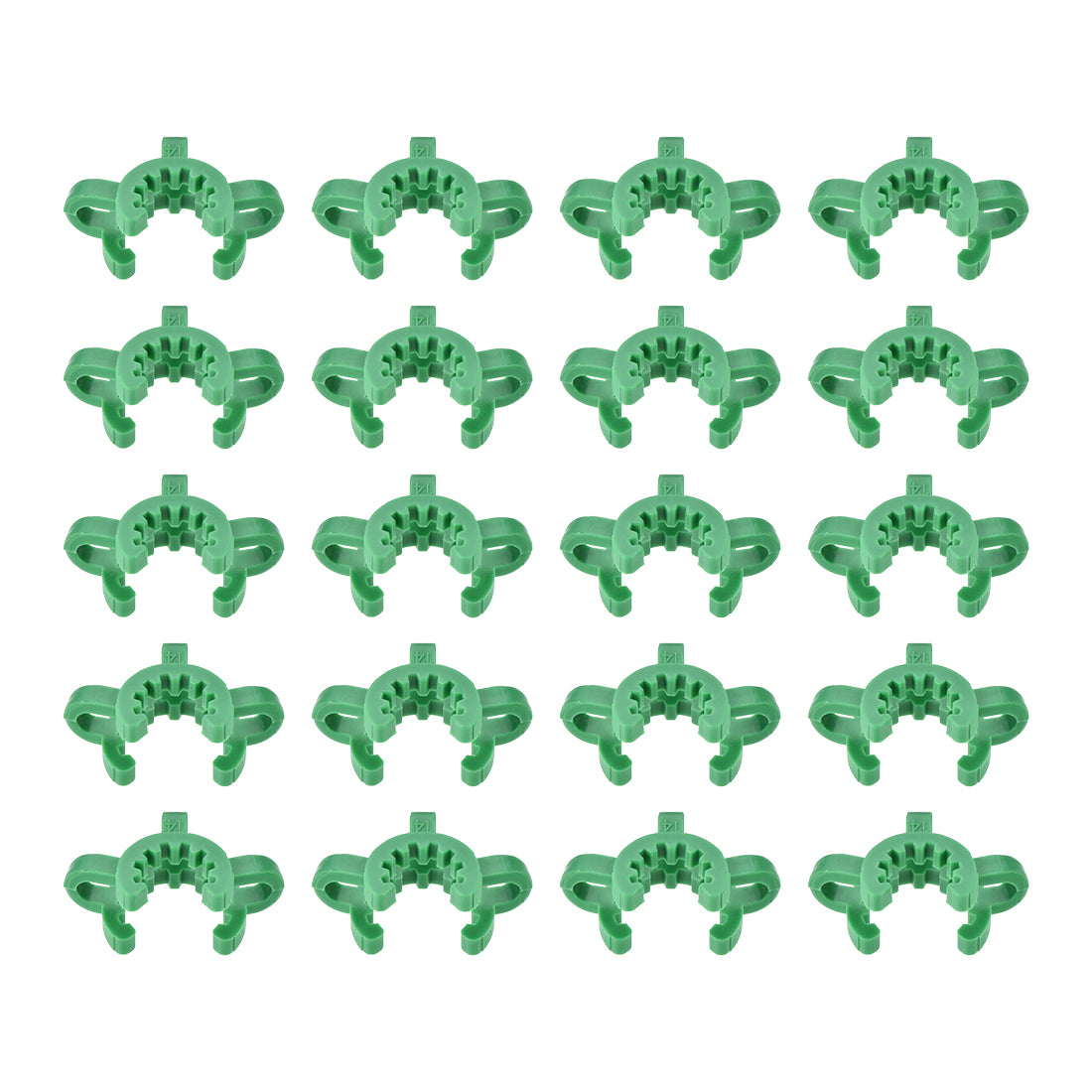 uxcell Uxcell Lab Joint Clip Plastic Clamp Mounting Clips for 14/20 or 14/35 Glass Taper Joints Laboratory Connector Green 20Pcs