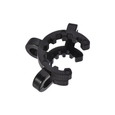 Harfington Uxcell Lab Joint Clip Plastic Clamp Mounting Clips for 14/20 or 14/35 Glass Taper Joints Laboratory Connector Black 5Pcs