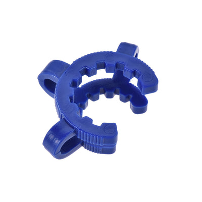 Harfington Uxcell Lab Joint Clip Plastic Clamp Mounting Clips for 19/22 or 19/38 Glass Taper Joints Laboratory Connector Blue 20Pcs