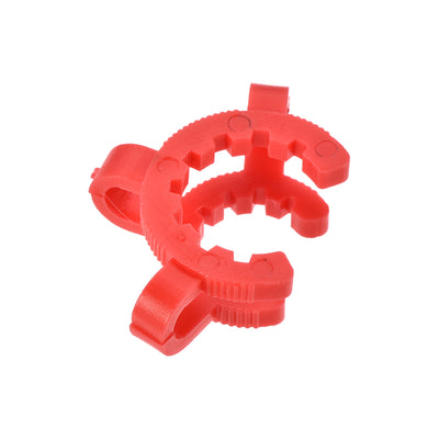 Harfington Uxcell Lab Joint Clip Plastic Clamp Mounting Clips for 19/22 or 19/38 Glass Taper Joints Laboratory Connector Red 5Pcs