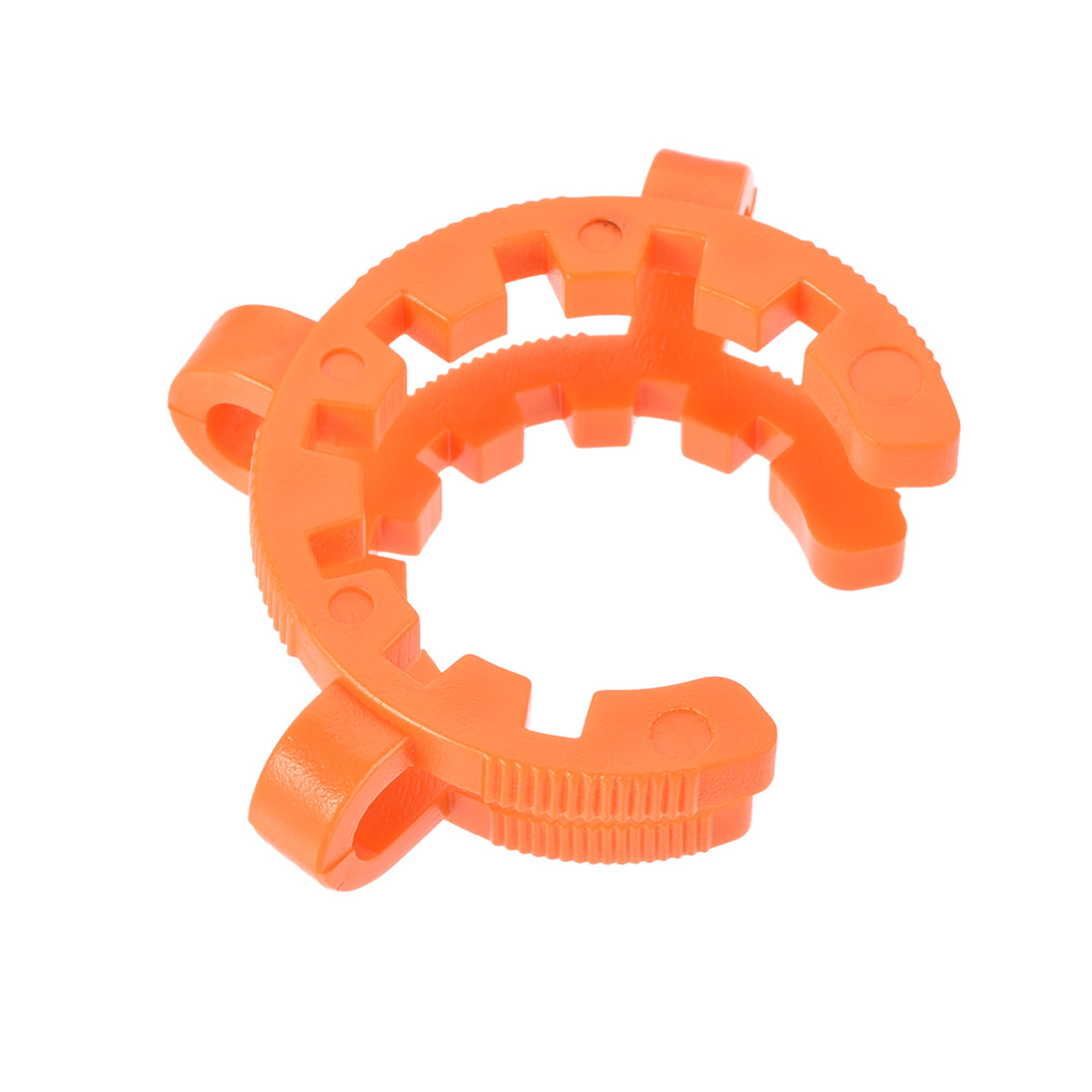 uxcell Uxcell Lab Joint Clip Plastic Clamp Mounting Clips for 34/28 or 34/45 Glass Taper Joints Laboratory Connector Orange 5Pcs