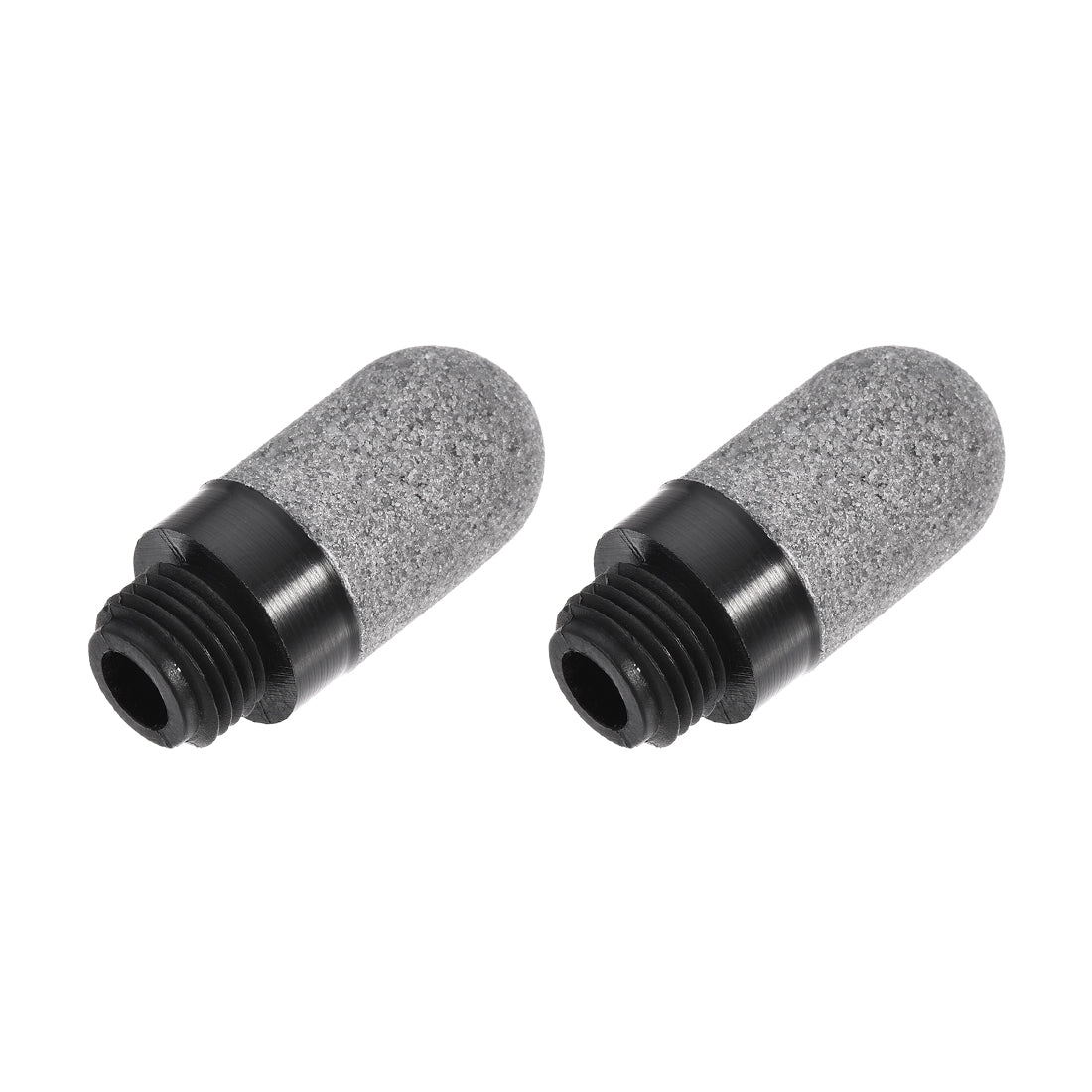 uxcell Uxcell Pneumatic Air Muffler G1/4 Male Thread Plastic Breather Exhaust Muffler 2pcs