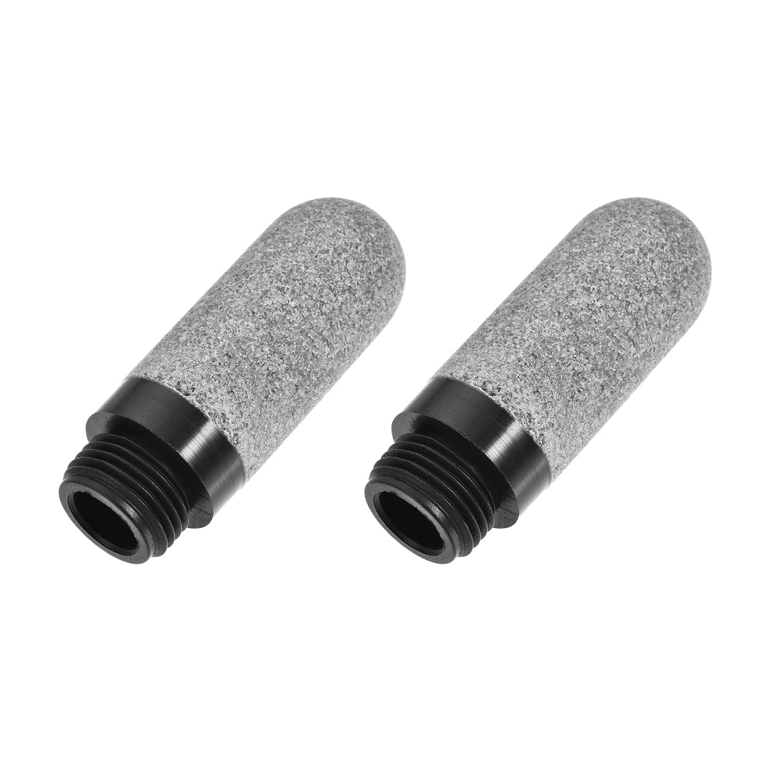 uxcell Uxcell Pneumatic Air Muffler G1/2 Male Thread Plastic Breather Exhaust Muffler 2pcs