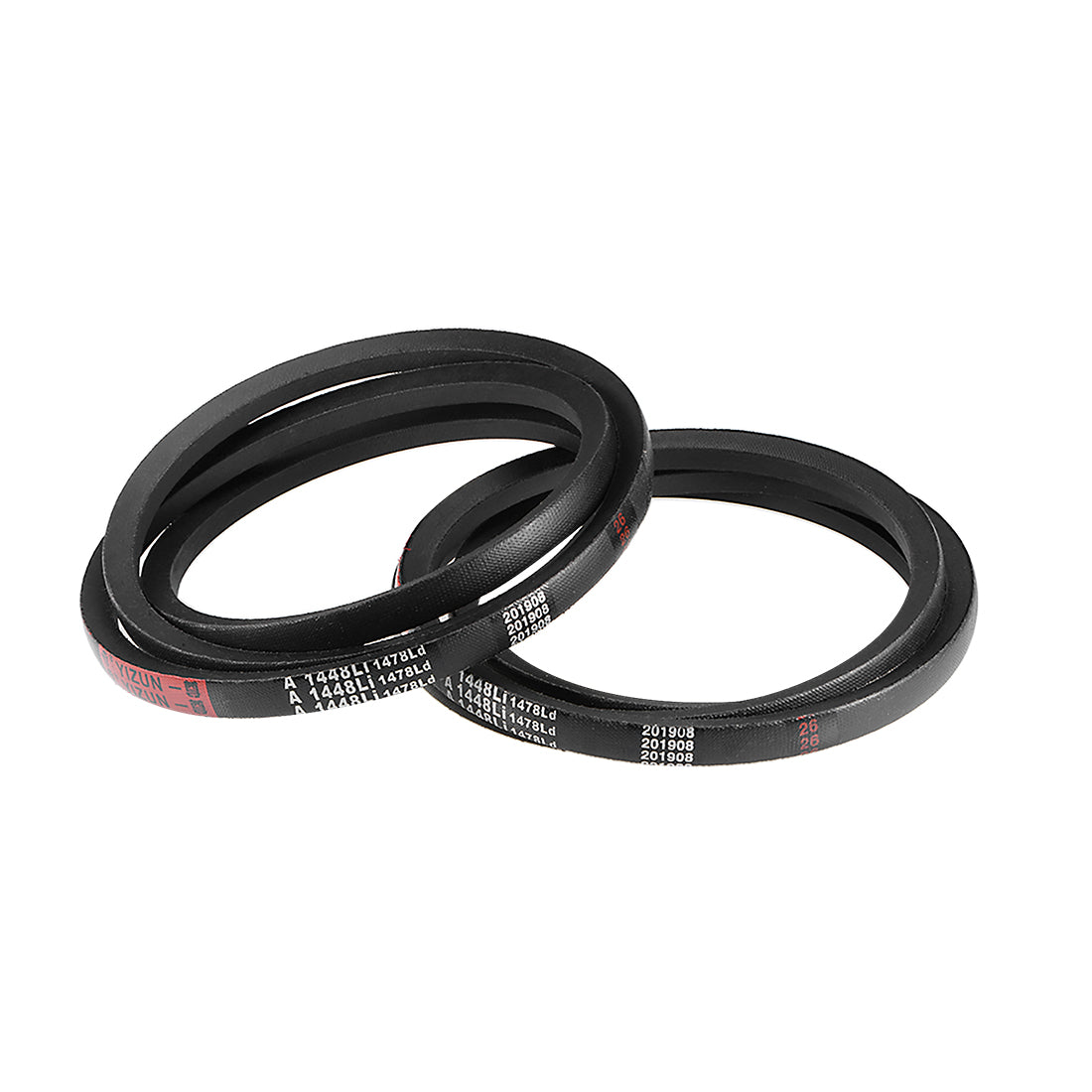 uxcell Uxcell A1448/A57 V-Belts 57" Inner Girth, A-Section Rubber Drive Belt 2pcs