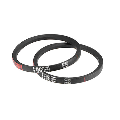 Harfington Uxcell A400/A16 V-Belts 16" Inner Girth, A-Section Rubber Drive Belt 2pcs