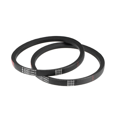 Harfington Uxcell A430/A17 V-Belts 17" Inner Girth, A-Section Rubber Drive Belt 2pcs