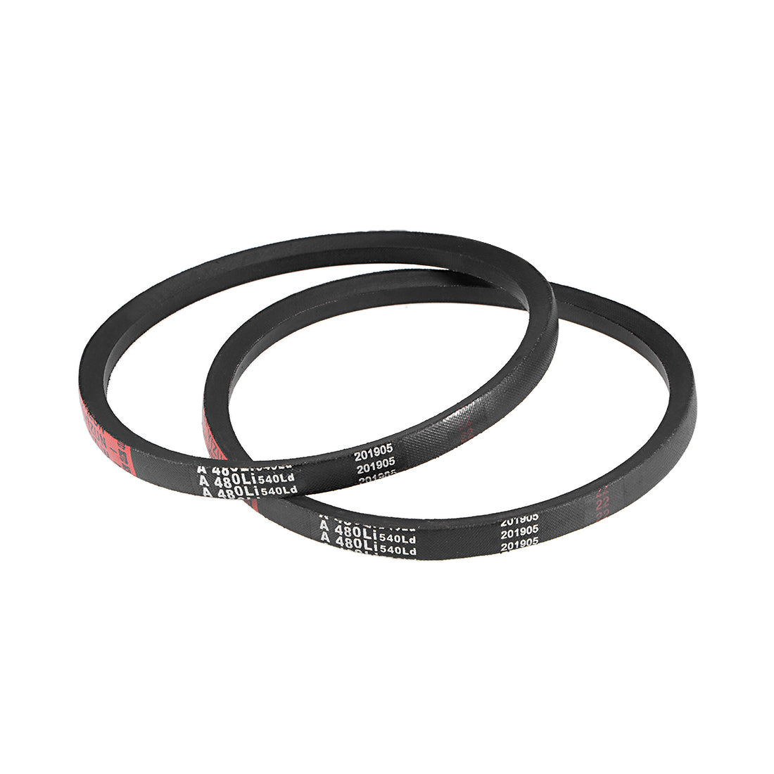 uxcell Uxcell A480/A19 V-Belts 19" Inner Girth, A-Section Rubber Drive Belt 2pcs