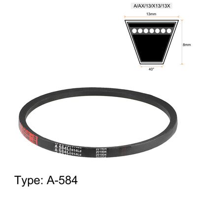 Harfington Uxcell A584/A23 V-Belts 23" Inner Girth, A-Section Rubber Drive Belt