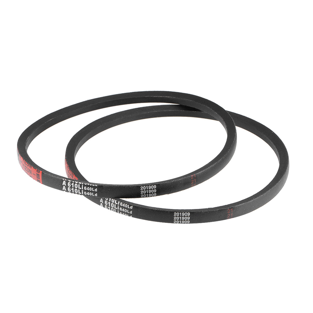 uxcell Uxcell A610 V-Belts 610mm Inner Girth 13mm Top A-Section Rubber Drive Belt 2pcs