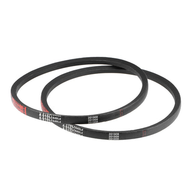 Harfington Uxcell A610 V-Belts 610mm Inner Girth 13mm Top A-Section Rubber Drive Belt 2pcs