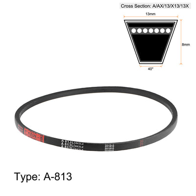 Harfington Uxcell A813/A32 V-Belts 32" Inner Girth, A-Section Rubber Drive Belt 2pcs