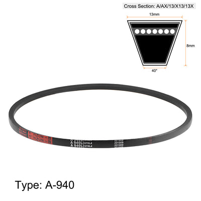 Harfington Uxcell A940/A37 V-Belts 37" Inner Girth, A-Section Rubber Drive Belt