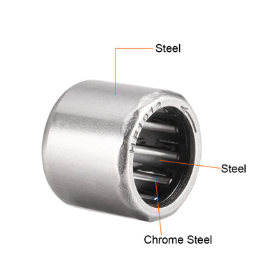 Harfington Uxcell Needle Roller Bearings Chrome Steel Needles One Way Clutch Bearing Metric