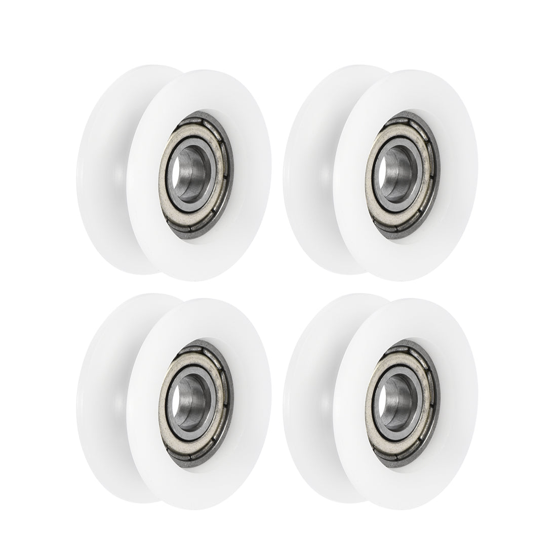 uxcell Uxcell U696ZZ 696 U Groove Bearings 6x24x9mm Shielded Chrome Steel Ball Bearings 4pcs