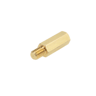 Harfington Uxcell M6 Male to Female Hex Brass Spacer Standoff 5pcs