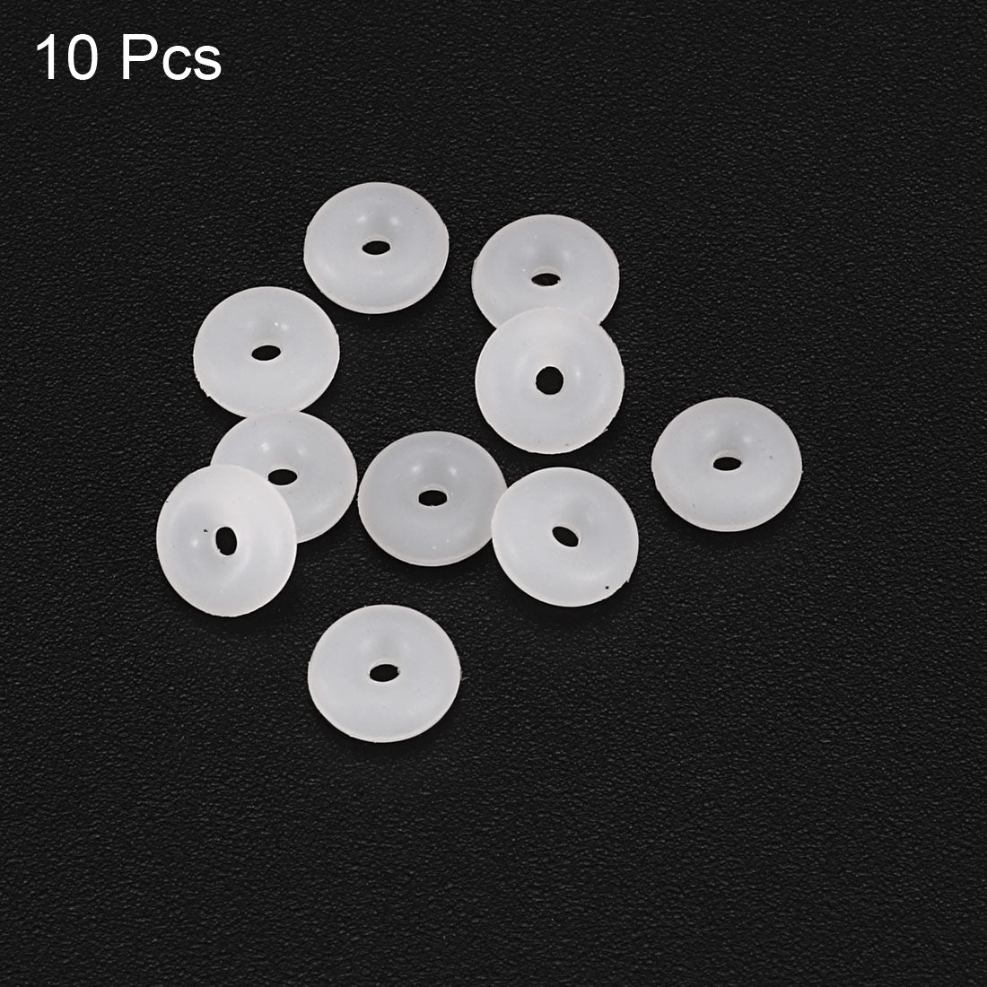 uxcell Uxcell Silicone O-Rings 6mm OD, 1.2mm Inner Diameter, 2.4mm Width, Seal Gasket White 10Pcs