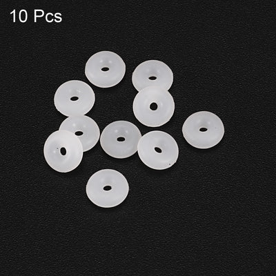 Harfington Uxcell Silicone O-Rings 6mm OD, 1.2mm Inner Diameter, 2.4mm Width, Seal Gasket White 10Pcs