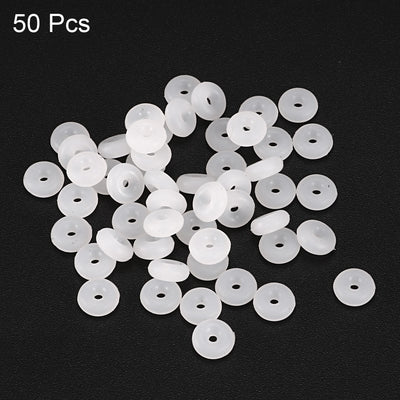 Harfington Uxcell Silicone O-Rings 6mm OD, 1.2mm Inner Diameter, 2.4mm Width, Seal Gasket White 50Pcs