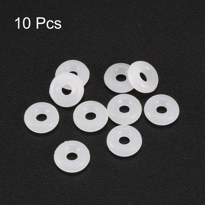 Harfington Uxcell Silicone O-Rings 7mm OD, 2.2mm Inner Diameter, 2.4mm Width, Seal Gasket White 10Pcs