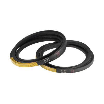 uxcell Uxcell A62 V-Belts 62" Pitch Length, A-Section Rubber Drive Belt 2pcs