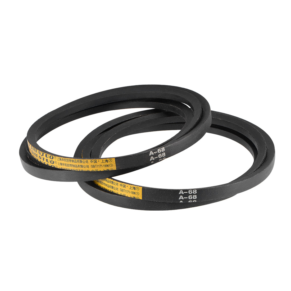 uxcell Uxcell A68 V-Belts 68" Pitch Length, A-Section Rubber Drive Belt 2pcs