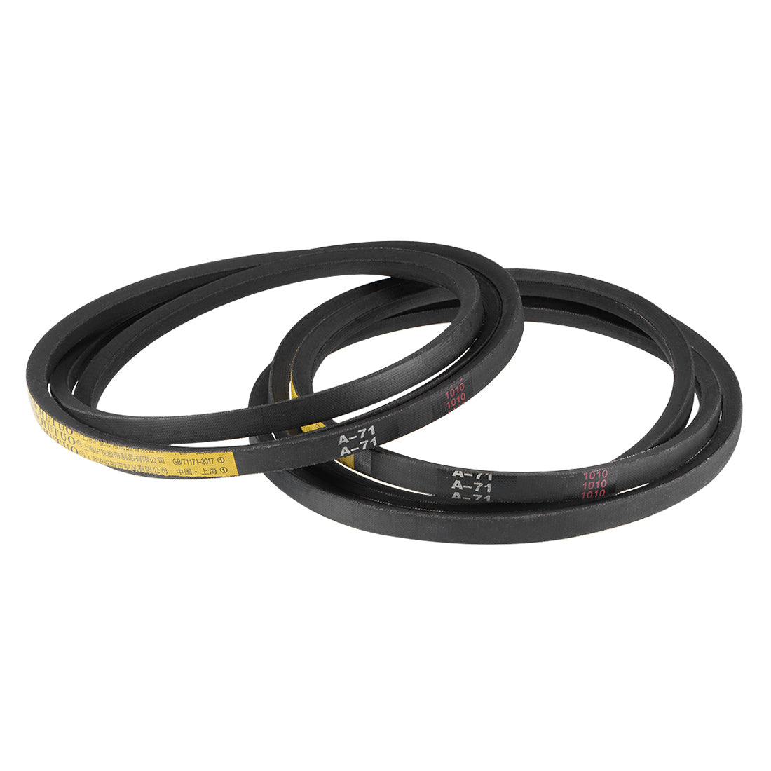 uxcell Uxcell A71 V-Belts 71" Pitch Length, A-Section Rubber Drive Belt 2pcs