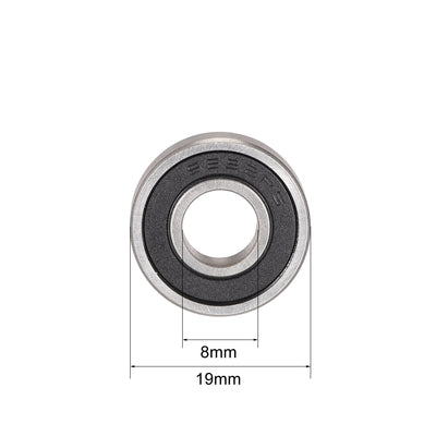 Harfington Uxcell Stainless Steel Ball Bearing Double Sealed Bearings