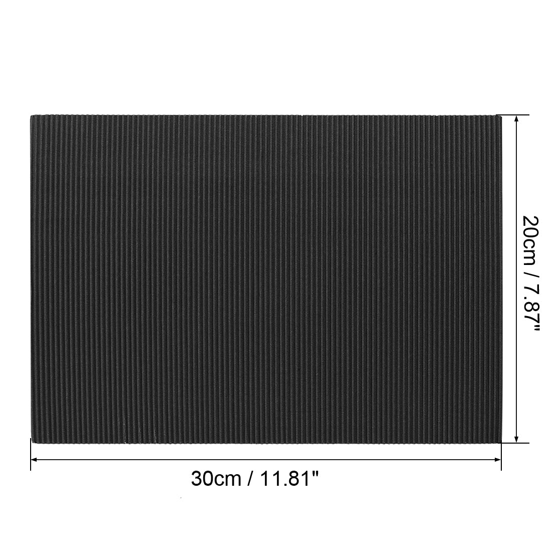 uxcell Uxcell 10 Stücke Wellpappe Papierblätter 7,87 Zoll x 11,84 Zoll Schwarz für Bastel- und DIY Projekte